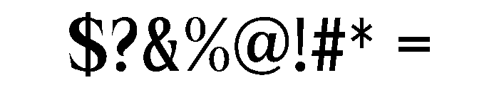 IT Velthora Regular Font OTHER CHARS