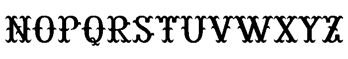 Italian Fishtail Font LOWERCASE