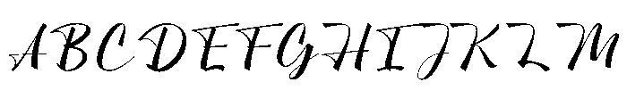 Italian Font UPPERCASE