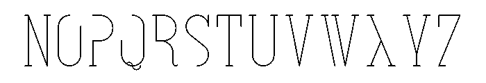 ItalianVP Futuristic Font LOWERCASE