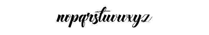 Italian Font LOWERCASE