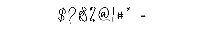 Italianno Font OTHER CHARS