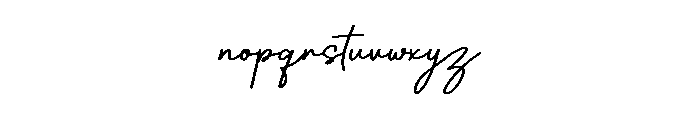 Italianno Font LOWERCASE