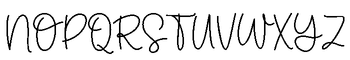 It's Beautiful Sunshine Script Regular Font UPPERCASE