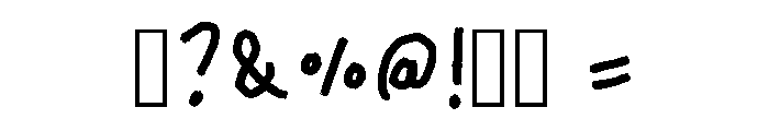 Its Personal Regular Font OTHER CHARS