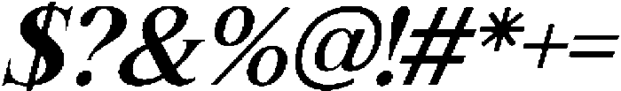 IT Altahera Display Italic otf (400) Font OTHER CHARS