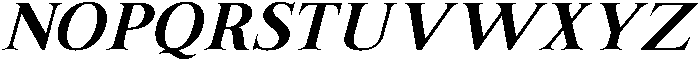 IT Altahera Display Italic otf (400) Font UPPERCASE