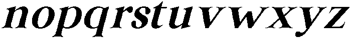 IT Altahera Display Italic otf (400) Font LOWERCASE