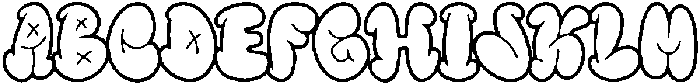 IT Bavolen Outline otf (400) Font UPPERCASE