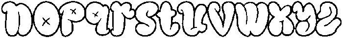 IT Bavolen Outline otf (400) Font LOWERCASE