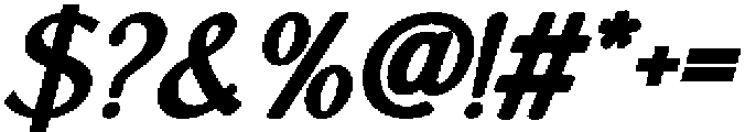 IT Belloria Bold Italic otf (700) Font OTHER CHARS