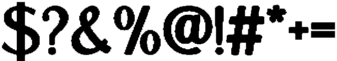 IT Belloria Bold otf (700) Font OTHER CHARS