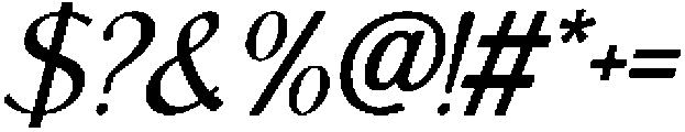 IT Belloria Italic otf (400) Font OTHER CHARS