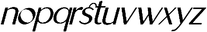 IT Belloria Italic otf (400) Font LOWERCASE