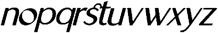 IT Belloria Medium Italic otf (500) Font LOWERCASE