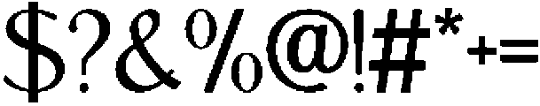 IT Belloria Regular otf (400) Font OTHER CHARS