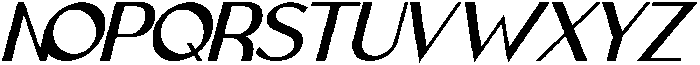IT Belloria Semi Bold Italic otf (600) Font UPPERCASE