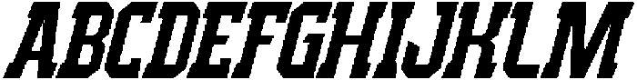 IT Blastorn Italic otf (400) Font UPPERCASE