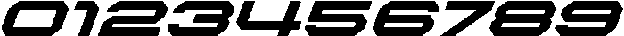 IT Blocron Italic otf (400) Font OTHER CHARS