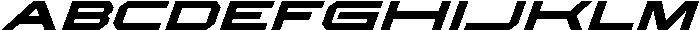IT Blocron Italic otf (400) Font UPPERCASE