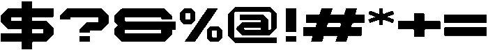 IT Blocron Regular otf (400) Font OTHER CHARS