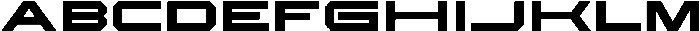 IT Blocron Regular otf (400) Font UPPERCASE