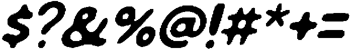 IT Booflin Italic otf (400) Font OTHER CHARS