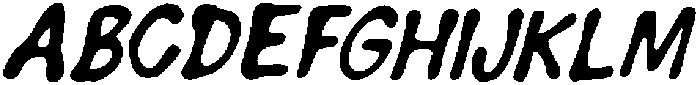 IT Booflin Italic otf (400) Font UPPERCASE