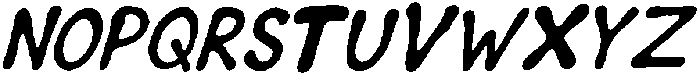 IT Booflin Italic otf (400) Font UPPERCASE