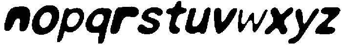 IT Booflin Italic otf (400) Font LOWERCASE