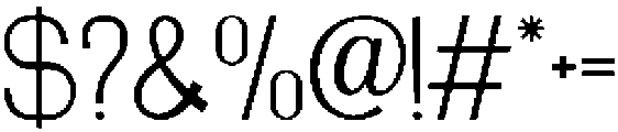 IT CAROVERA Regular otf (400) Font OTHER CHARS