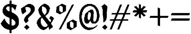 IT Cathdra Regular otf (400) Font OTHER CHARS