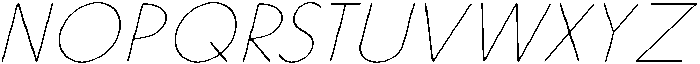 IT Delvion Italic otf (400) Font UPPERCASE