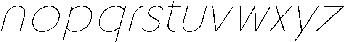 IT Delvion Italic otf (400) Font LOWERCASE