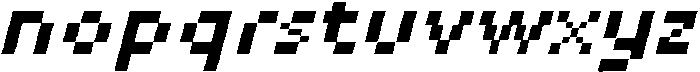 IT Gridbit Italic otf (400) Font LOWERCASE