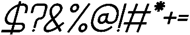IT Khangiral Italic otf (400) Font OTHER CHARS