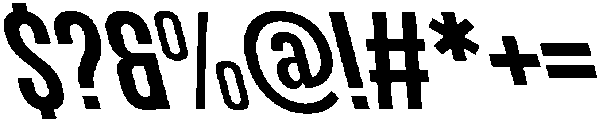 IT Kroxen Bold Left otf (700) Font OTHER CHARS