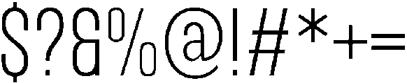 IT Kroxen Light otf (300) Font OTHER CHARS