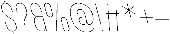 IT Kroxen Thin Left otf (100) Font OTHER CHARS
