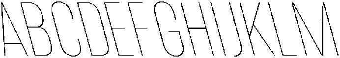 IT Kroxen Thin Left otf (100) Font UPPERCASE