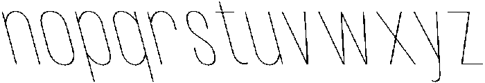 IT Kroxen Thin Left otf (100) Font LOWERCASE