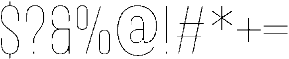IT Kroxen Thin otf (100) Font OTHER CHARS