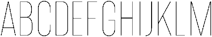 IT Kroxen Thin otf (100) Font UPPERCASE