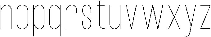 IT Kroxen Thin otf (100) Font LOWERCASE
