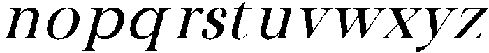 IT Lunareth Italic otf (400) Font LOWERCASE