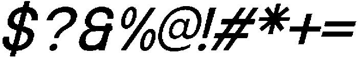 IT Monelix Italic otf (400) Font OTHER CHARS