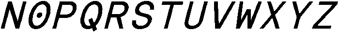 IT Monelix Italic otf (400) Font UPPERCASE