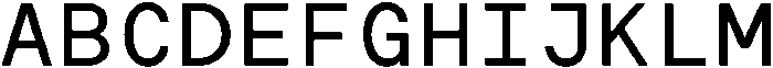 IT Monelix Regular otf (400) Font UPPERCASE