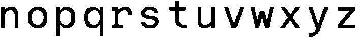IT Monelix Regular otf (400) Font LOWERCASE
