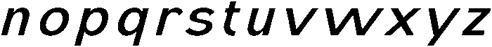 IT Monetic Italic otf (400) Font LOWERCASE